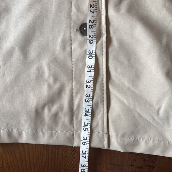 Time And Tru Women’s Beige Women’s Trench Coat Sz Large - Picture 6 of 7